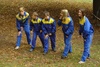Na startu (zleva Martin Tryner, Jirka Bílý, Petr Hron, Zuzka Hřebíková a Eliška V)