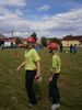 Děvčata se připravují na štafetu