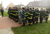 Nástup jednotek před hasičárnou